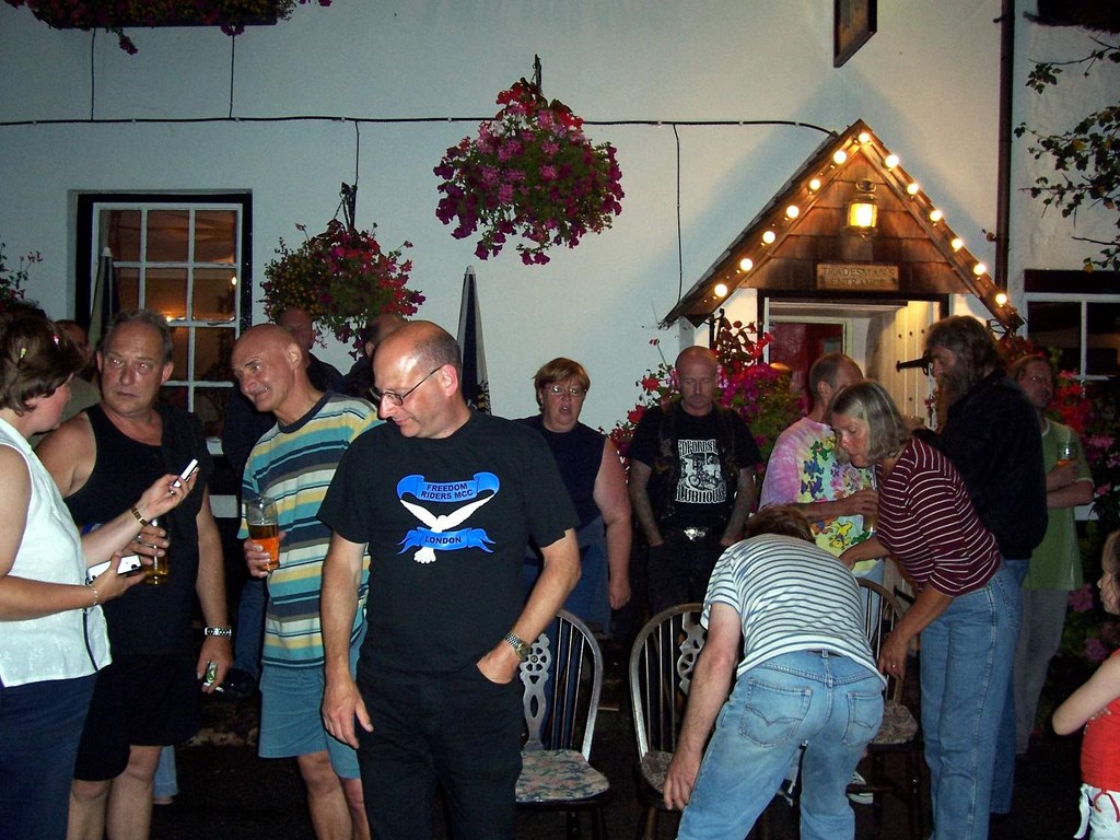 Group shot outside the Tradesman's Arms