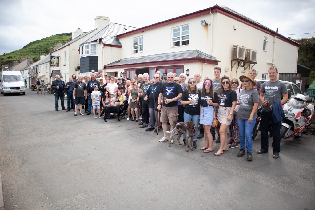 Spreading Steve Morgan's Ashes At Beesands July 2019