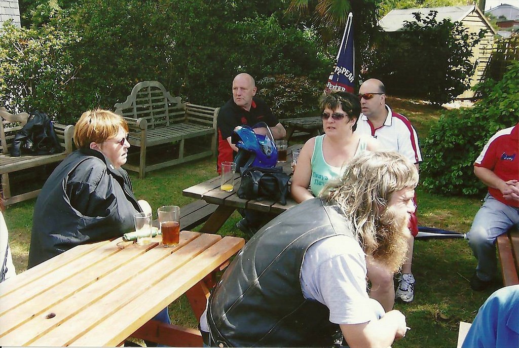 In the garden of The Tradesmans, Stokenham
