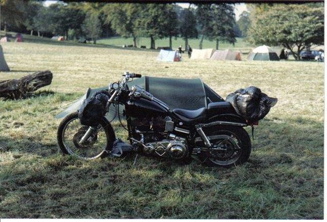 Harley rally at Littlecote House, 1-2 Oct 1988
