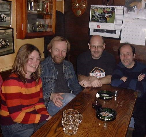 Christine, Pippin, Beaver and Mick in Hedgerley