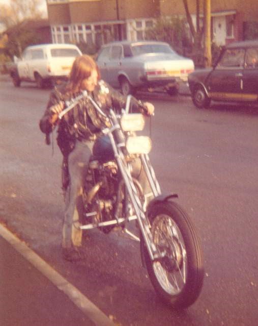 Frank and his chopper