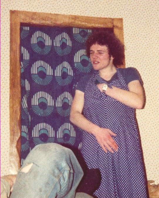 Colin Garrett in a dress