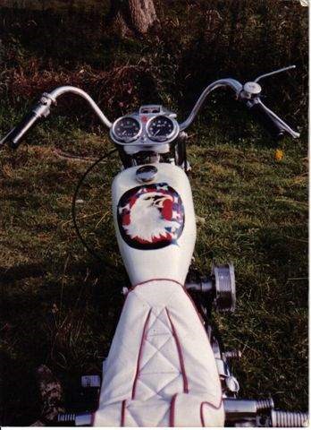 '72 Sportster with Mother-of-pearl paint