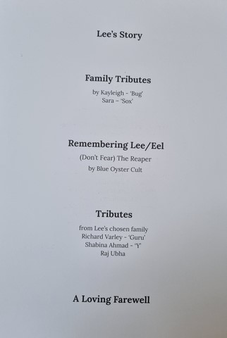 Lee Elton order of service 4